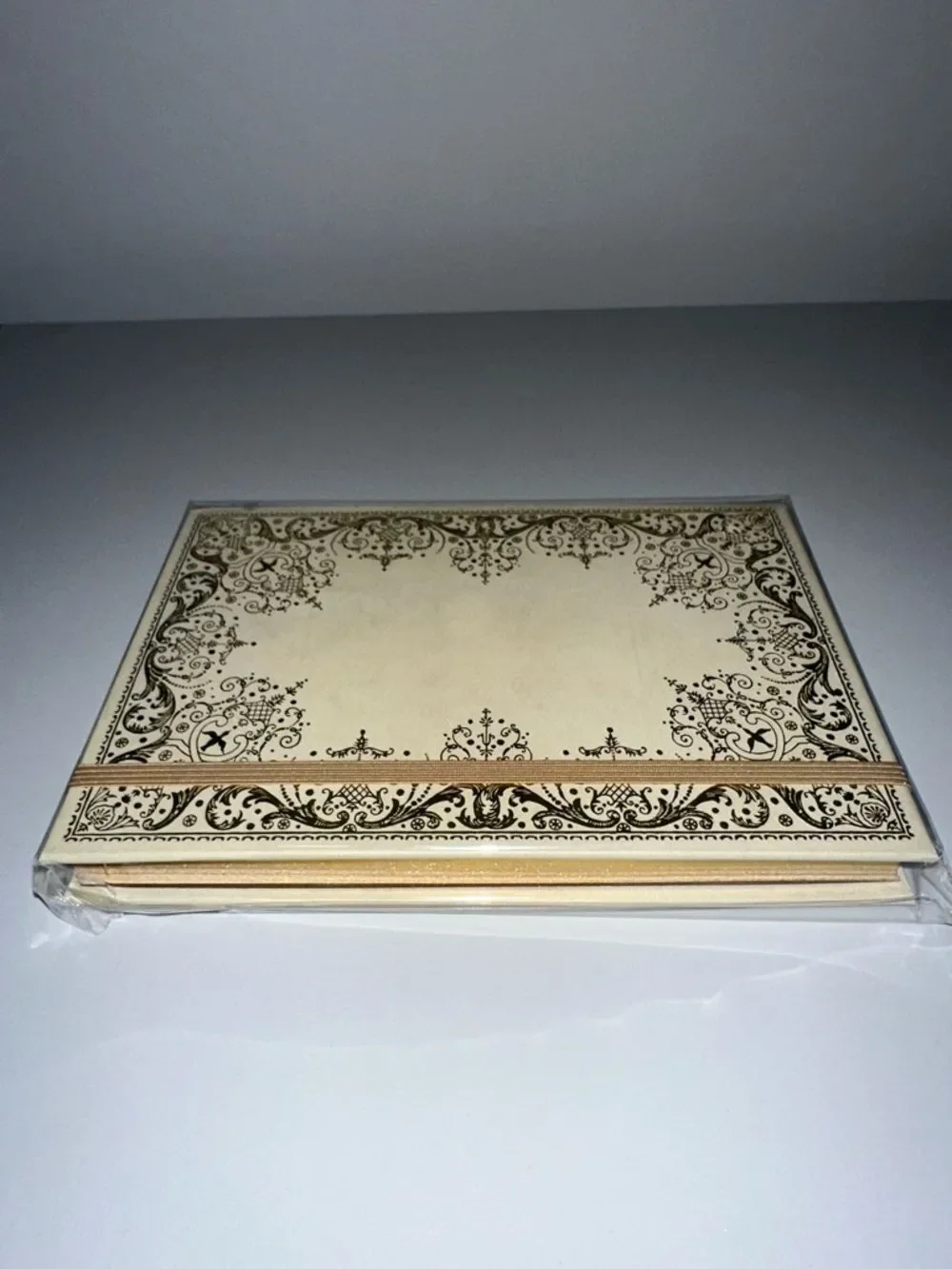 Gilded Ivory gold-foiled embossed cover gilded pages elastic closure journal